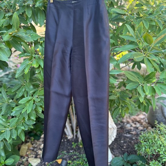 Talbotts Silk Pants, Black, Sz 4 - Picture 4 of 7